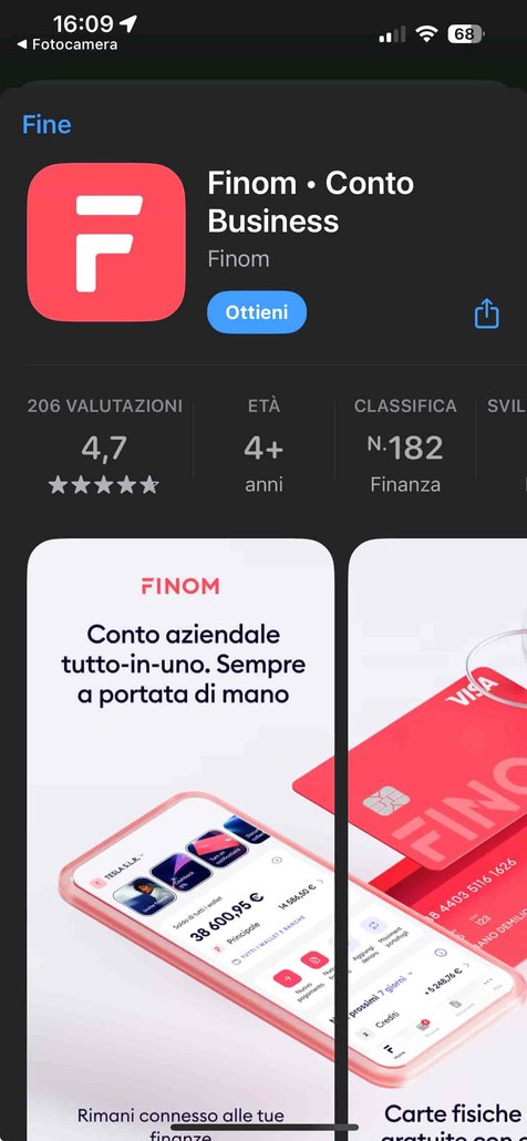Applicazione Smartphone Finom L'applicazione per smartphone di Finom è davvero di altissimo livello.