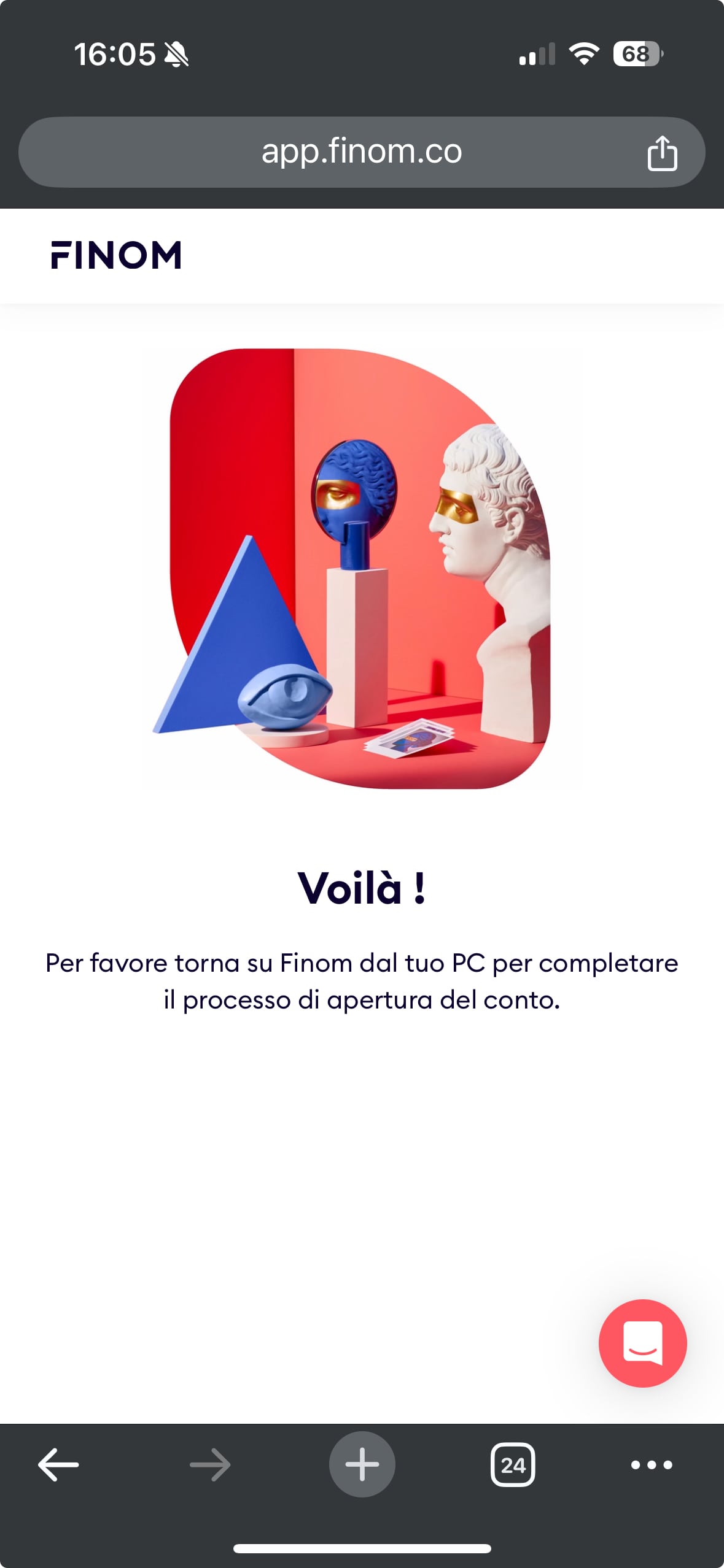 Procedura di video-riconoscimento conclusa La procedura di video-riconoscimento è conclusa, si può a questo punto finalizzare la procedura su PC.