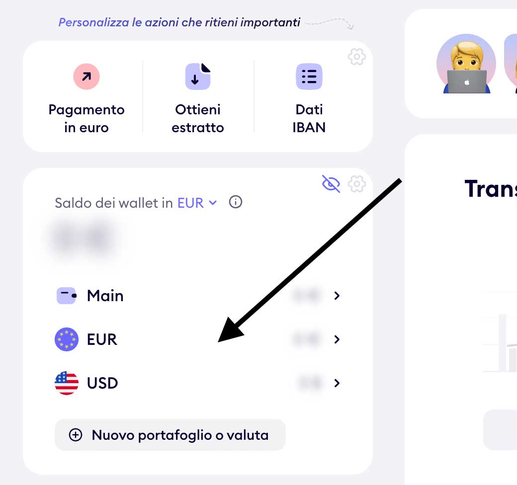 Valute Globali Finom Finom ti consente di aprire diversi portafogli con valute globali. Sono al momento disponibili 18 valute diverse.